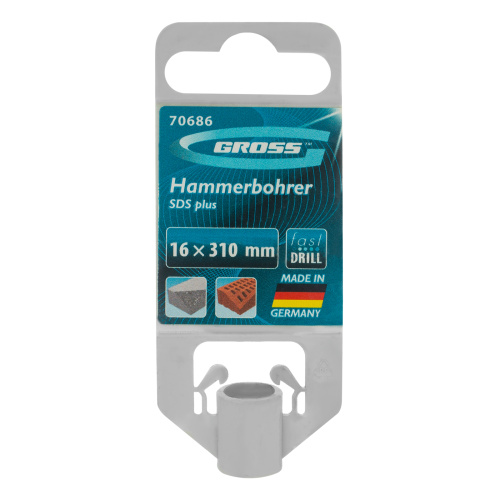 Бур по бетону Pro, 16 х 300 мм, SDS Plus Gross по ценам производителя в Краснодаре с доставкой по всей России