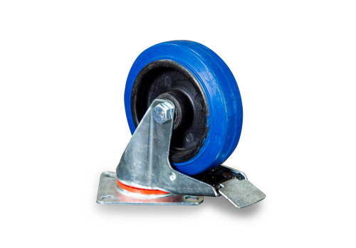 Колесо поворотное резина SRCLb 55 125 мм с тормозом (F) по ценам производителя в Краснодаре с доставкой по всей России