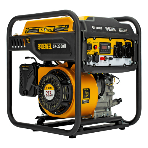 Генератор инверторный GK-2200iF, 2,2 кВт, 230 В, ручной старт DENZEL по ценам производителя в Краснодаре с доставкой по всей России