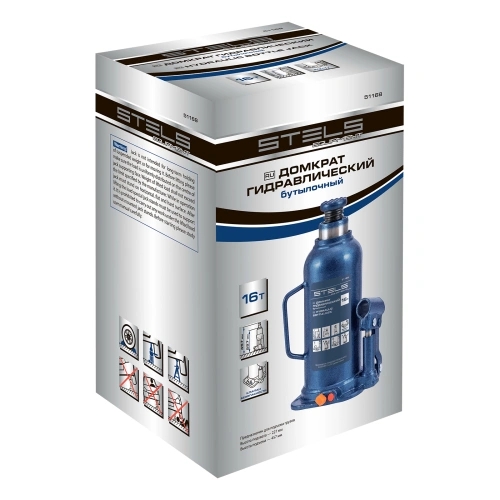 Домкрат гидравлический бутылочный, 16 т, h подъема 227-457 мм Stels по ценам производителя в Краснодаре с доставкой по всей России