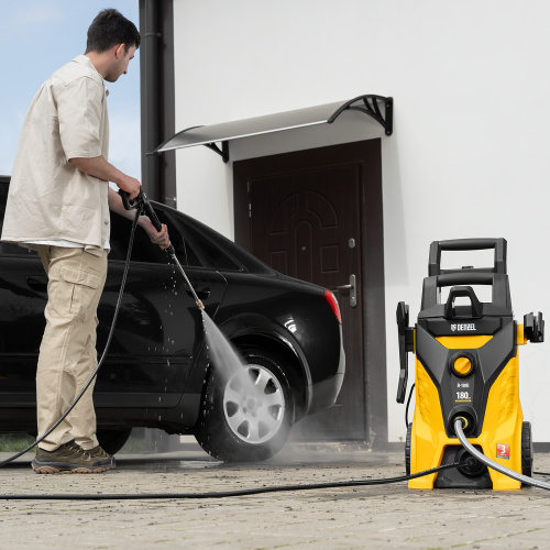 Моечная машина высокого давления R-180i, 2400 Вт, 180 бар, 7.5 л/мин, асинхронный двигатель Denzel по ценам производителя в Краснодаре с доставкой по всей России