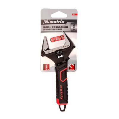 Ключ разводной, тонкие губки, фосфатированный, двухкомпонентная рукоятка, 150 мм, PRO Matrix по ценам производителя в Краснодаре с доставкой по всей России