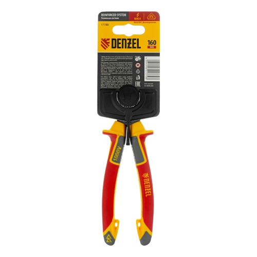 Бокорезы, диэлектрические рукоятки, до 1000 В, трехкомпонентные рукоятки, 160 мм Denzel по ценам производителя в Краснодаре с доставкой по всей России