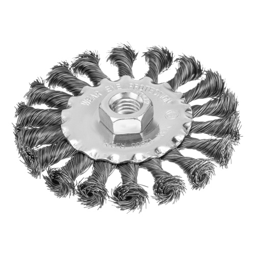 Щетка для УШМ 100 мм, М14, плоская, крученая проволока 0.35 мм Matrix по ценам производителя в Краснодаре с доставкой по всей России