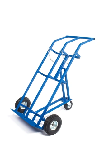 Тележка для газовых баллонов TOR ГБ-2, 2 баллона (250 пневмо колеса + 160 поворотное) по ценам производителя в Краснодаре с доставкой по всей России