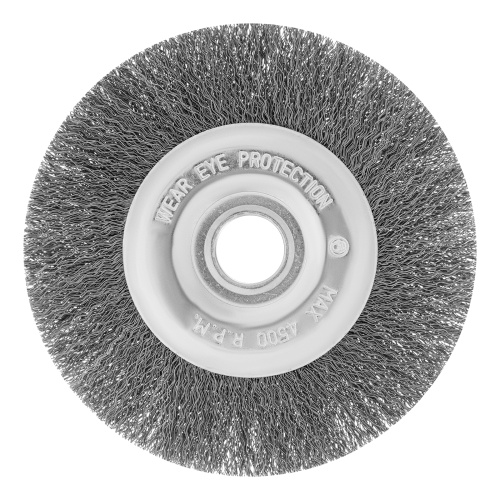 Щетка для УШМ, 150 мм, посадка 22.2 мм, плоская, витая проволока Сибртех по ценам производителя в Краснодаре с доставкой по всей России