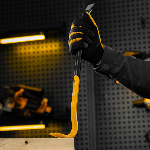 Лом-гвоздодер, 450 мм, шестигранный 16 мм, окрашенный, сталь 65 Denzel по ценам производителя в Краснодаре с доставкой по всей России