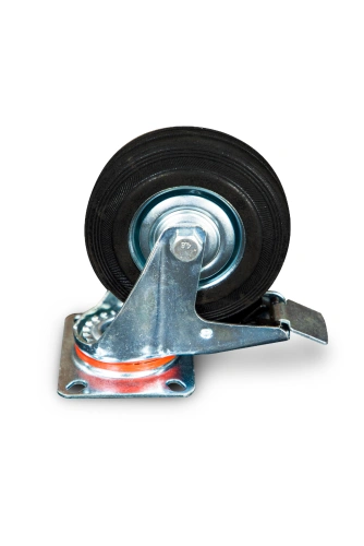 Колесо поворотное резина SCb 55 125 мм с тормозом (N) по ценам производителя в Краснодаре с доставкой по всей России