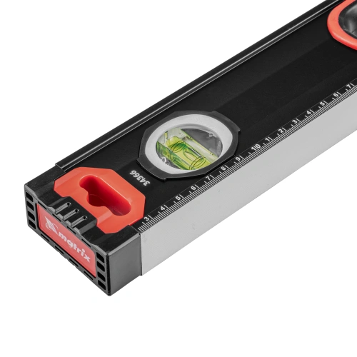 Уровень алюминиевый, усиленный, фрезерованный, 3 глазка, двухкомпонентные рукоятки, 2000 мм Matrix по ценам производителя в Краснодаре с доставкой по всей России