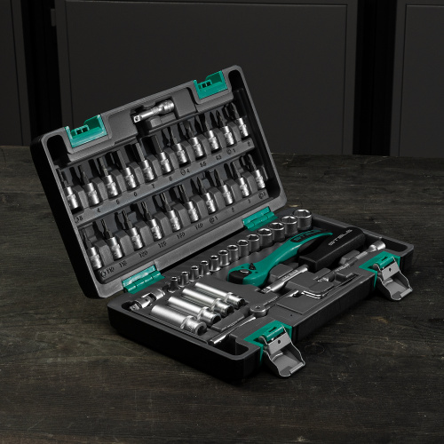 Набор инструментов, 1/4", Cr-V, S2, усиленный кейс, 47 предметов Stels по ценам производителя в Краснодаре с доставкой по всей России