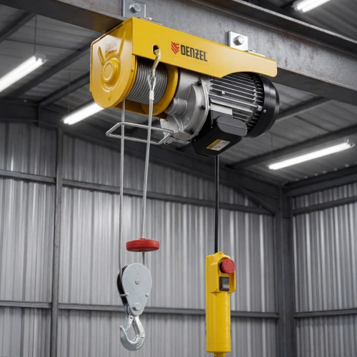Тельфер электрический TF-1000,1 т, 1600 Вт, высота 12 м, 8 м/мин Denzel по ценам производителя в Краснодаре с доставкой по всей России
