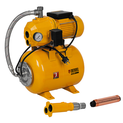 Насосная станция эжекторная PSD800C, 800 Вт, 2400 л/ч, ресивер 24 л, всасывание 20 м Denzel по ценам производителя в Краснодаре с доставкой по всей России