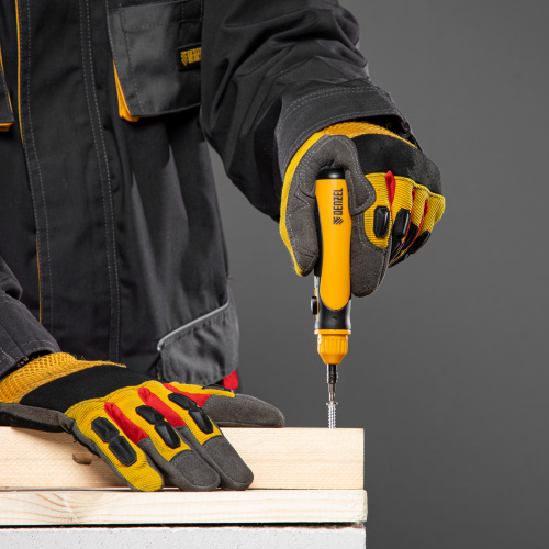 Отвертка реверсивная, механизм SmartPush mini 11 шт, CrMo Denzel по ценам производителя в Краснодаре с доставкой по всей России