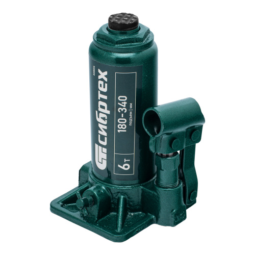 Домкрат гидравлический бутылочный, 6 т, 180-340 мм Сибртех по ценам производителя в Краснодаре с доставкой по всей России