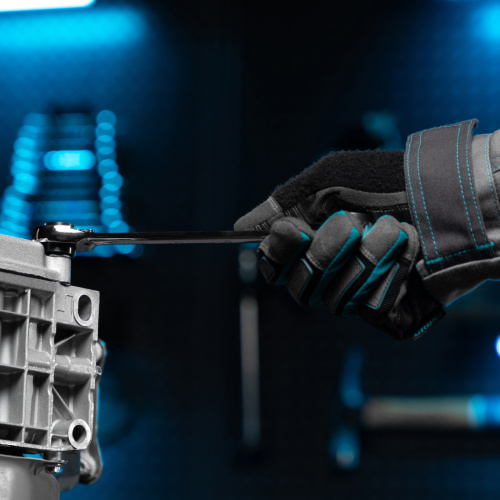 Набор ключей накидных с трещоткой, 8-19 мм, 2 шт, многоразмерные, реверсивные, CrV Gross по ценам производителя в Краснодаре с доставкой по всей России