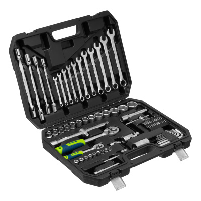 Набор инструментов, 1/2", 1/4", пластиковый кейс 89 предметов Сибртех по ценам производителя в Краснодаре с доставкой по всей России