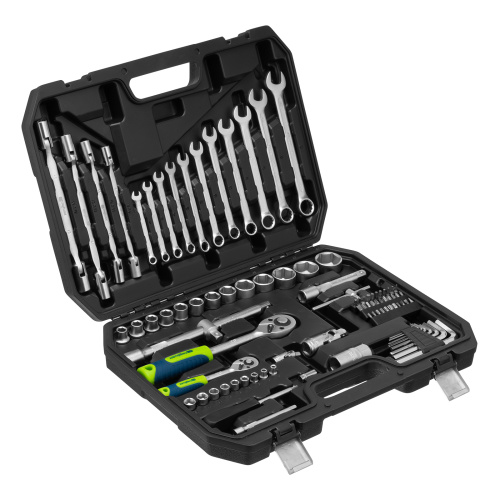 Набор инструментов, 1/2", 1/4", пластиковый кейс 89 предметов Сибртех по ценам производителя в Краснодаре с доставкой по всей России