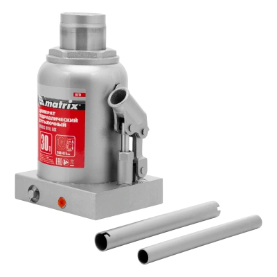 Домкрат гидравлический бутылочный, 30 т, высота подъема 260-415 мм Matrix купить в Москве с доставкой по всей России | ProtosMarket.ru