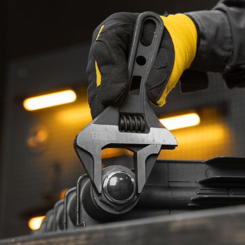 Ключ разводной 185 мм, CrV, кованый, укороченная рукоятка Denzel по ценам производителя в Краснодаре с доставкой по всей России