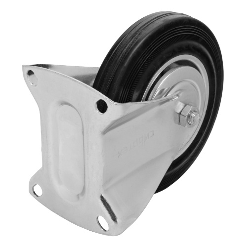 Колесо неповоротное D 160 мм, крепление  платформенное Сибртех по ценам производителя в Краснодаре с доставкой по всей России