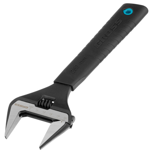 Ключ разводной, 250 мм, CrV, тонкие губки, защитные насадки Gross по ценам производителя в Краснодаре с доставкой по всей России