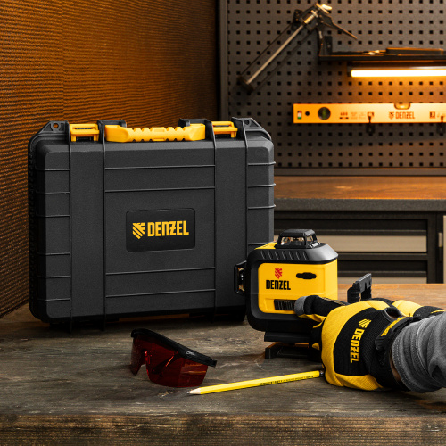 Лазерный уровень мультипризменный LX 360-2 Red, 30 м, 635 нм, аккумулятор Li 2800 мАч, резьба 5/8" Denzel по ценам производителя в Краснодаре с доставкой по всей России