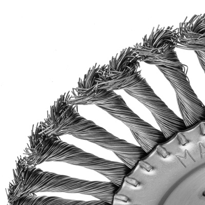 Щетка для УШМ, 200 мм, посадка 22.2 мм, плоская, крученая проволока 0.5 мм Сибртех по ценам производителя в Краснодаре с доставкой по всей России