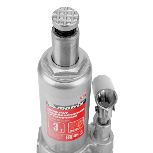 Домкрат гидравлический бутылочный, 3 т, высота подъема 194-372 мм Matrix по ценам производителя в Краснодаре с доставкой по всей России