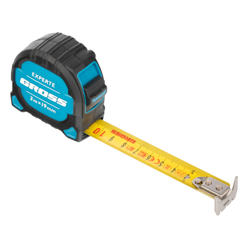 Рулетка Experte,3 м x 19 мм,двухкомпонентный корпус,магнит,двухсторонняя разметка,нейлон Gross по ценам производителя в Краснодаре с доставкой по всей России