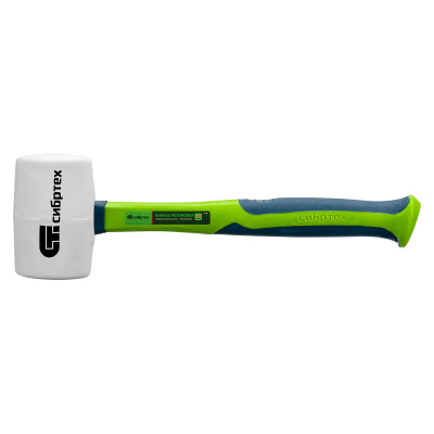 Киянка резиновая, 680 г, белая резина, фибергласовая рукоятка Сибртех по ценам производителя в Краснодаре с доставкой по всей России