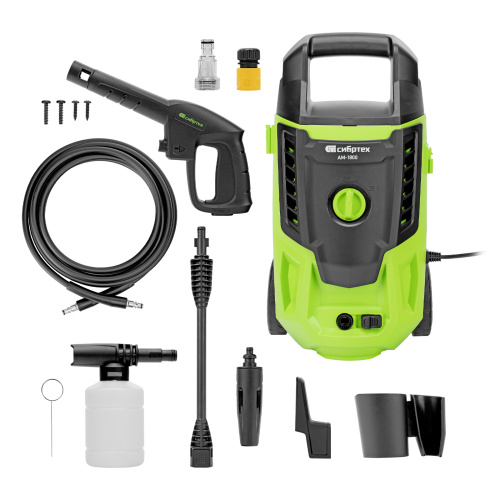 Моечная машина высокого давления АМ-1800, 1800 Вт, 140 бар, 350 л/ч, колесная Сибртех по ценам производителя в Краснодаре с доставкой по всей России