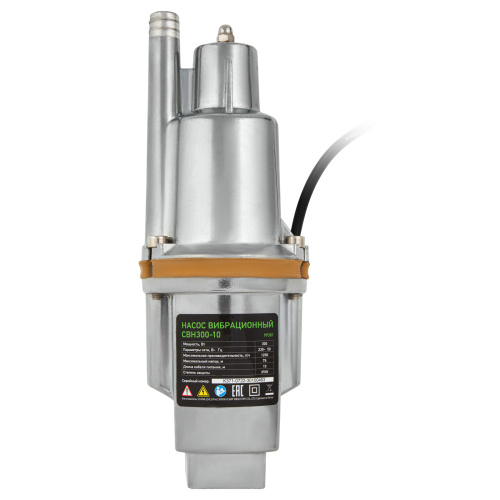 Вибрационный насос СВН300-10, верхний забор, 300 Вт, напор 75 м, 1200 л/ч, кабель 10 м Сибртех, 1200 л/ч по ценам производителя в Краснодаре с доставкой по всей России