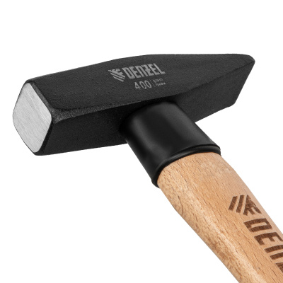 Молоток слесарный, 400 г, кованый квадратный боек, буковая рукоятка Denzel по ценам производителя в Краснодаре с доставкой по всей России