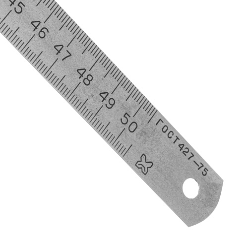 Линейка измерительная, 500 мм, металлическая по ценам производителя в Краснодаре с доставкой по всей России