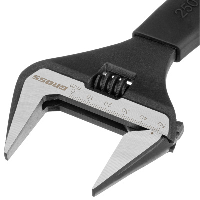 Ключ разводной, 250 мм, CrV, тонкие губки, защитные насадки Gross по ценам производителя в Краснодаре с доставкой по всей России