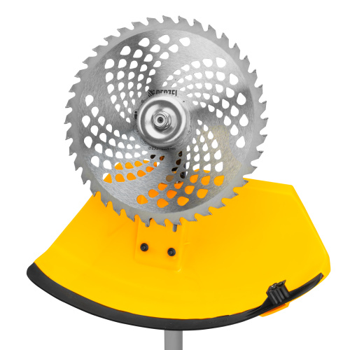 Триммер бензиновый DT-52E, 52 см3, неразъемная штанга, электростартер, состоит из 2 частей Denzel по ценам производителя в Краснодаре с доставкой по всей России