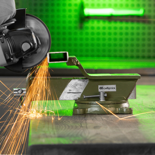 Тиски слесарные, 125 мм, стальные, поворотные Сибртех по ценам производителя в Краснодаре с доставкой по всей России