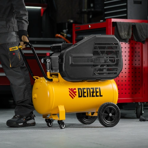 Компрессор воздушный рем. привод BCI 2100/50, 2,1 кВт, 50 литров, 400 л/мин Denzel по ценам производителя в Краснодаре с доставкой по всей России