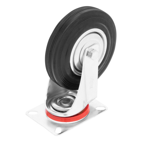 Колесо поворотное D 160 мм, крепление  платформенное Сибртех по ценам производителя в Краснодаре с доставкой по всей России