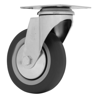 Колесо поворотное D 100 мм, крепление  платформенное Сибртех по ценам производителя в Краснодаре с доставкой по всей России