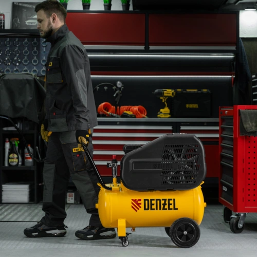 Компрессор воздушный рем. привод BCI 2100/50, 2,1 кВт, 50 литров, 400 л/мин Denzel по ценам производителя в Краснодаре с доставкой по всей России