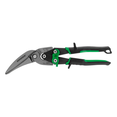 Ножницы по металлу "Piranha", 270 мм, прямой и правый проходной рез, сталь СrMo, двухкомпонентные рукоятки Gross по ценам производителя в Краснодаре с доставкой по всей России