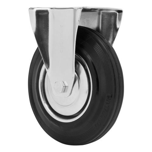 Колесо неповоротное D 200 мм, крепление  платформенное Сибртех по ценам производителя в Краснодаре с доставкой по всей России