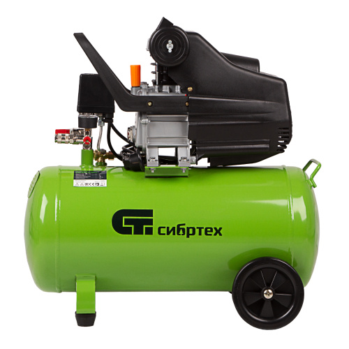 Компрессор воздушный КК-1500/50, 1.5 кВт, 198 л/мин, 50 л, прямой привод, масляный Сибртех по ценам производителя в Краснодаре с доставкой по всей России
