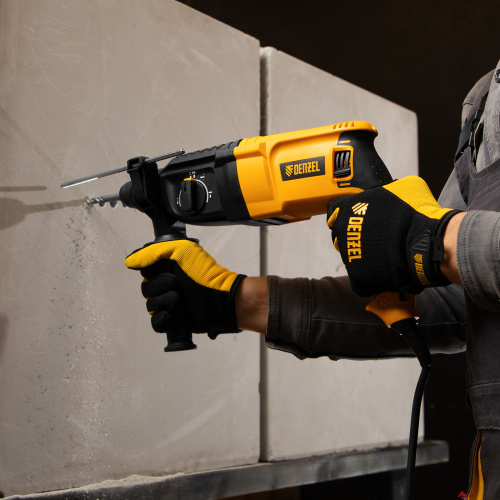 Перфоратор электрический RHH-800-26, SDS-plus, 800 Вт, 3 Дж, 3 плюс 1 реж. Denzel по ценам производителя в Краснодаре с доставкой по всей России