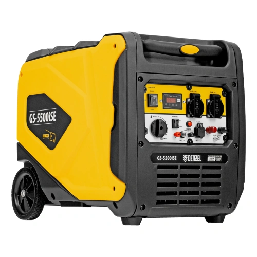 Генератор инверторный GS-5500iSE, 5,5 кВт, 230 В, закрытый корпус,электростартер Denzel по ценам производителя в Краснодаре с доставкой по всей России