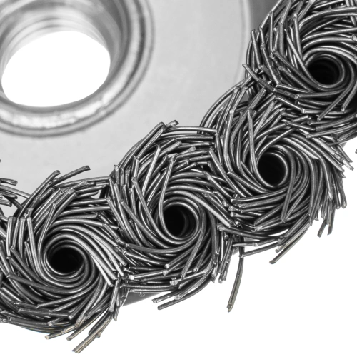 Щетка для УШМ, 100 мм, М14, "чашка", крученая металлическая проволока Сибртех по ценам производителя в Краснодаре с доставкой по всей России