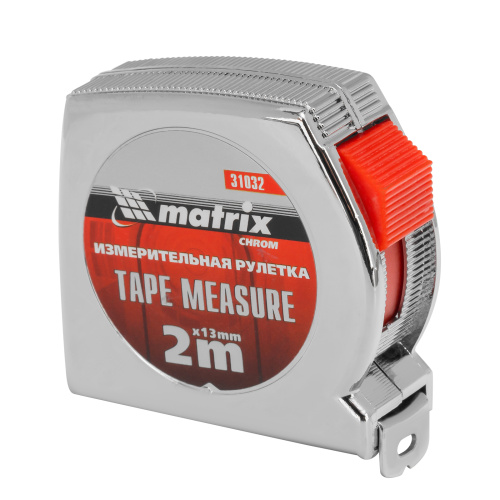 Рулетка Chrom,2 м x 13 мм,хромированный корпус Matrix по ценам производителя в Краснодаре с доставкой по всей России
