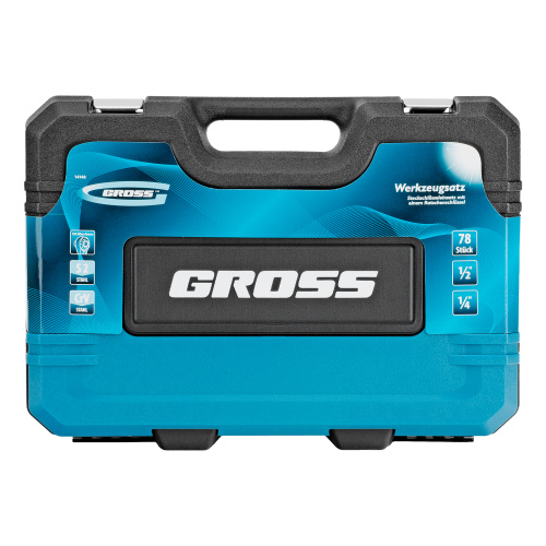 Набор инструментов, 1/4", 1/2", CrV, 120 зубьев, 78 предметов Gross по ценам производителя в Краснодаре с доставкой по всей России