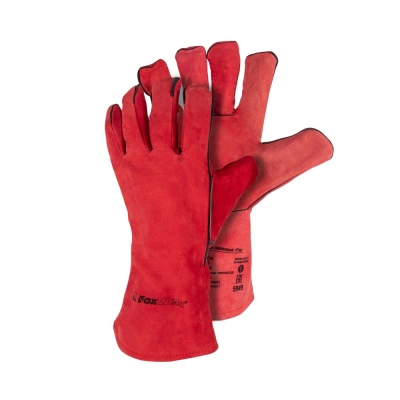 Краги спилковые "Рэд" FoxWeld по ценам производителя в Краснодаре с доставкой по всей России